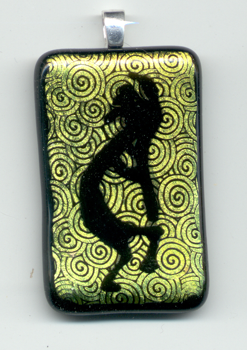 Kokopelli on China swirl