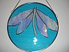 8in. Dragonfly aqua BG 